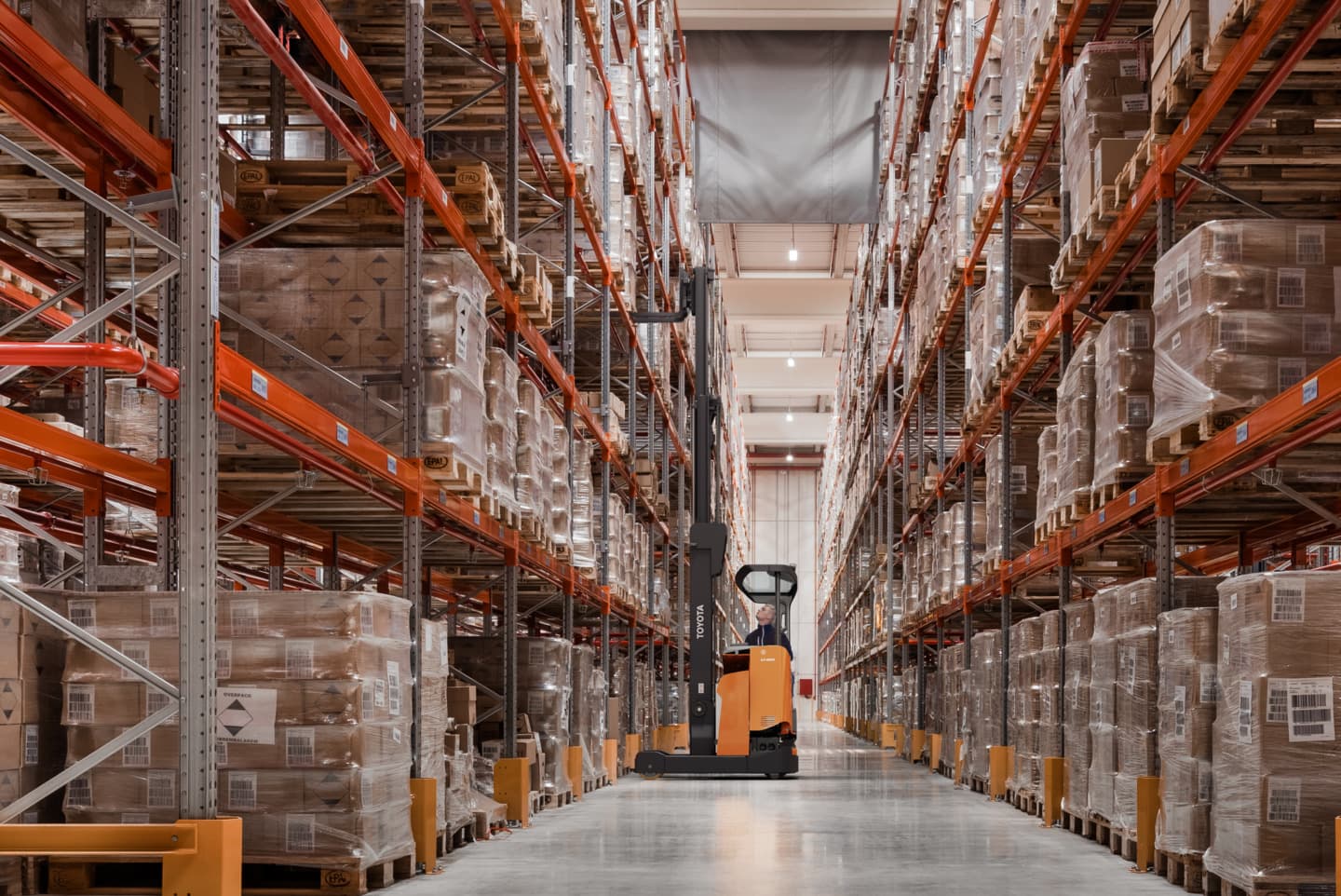Toyota forklift in operation at a Metatech client site